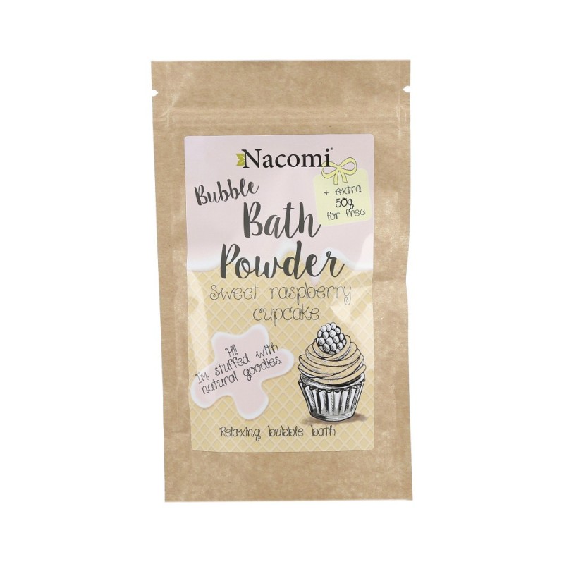 NACOMI Sweet raspberry cupcake bubble bath powder 100g