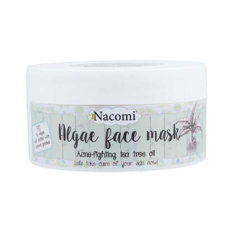 NACOMI Acne fighting tea tree oil algae face mask 42g
