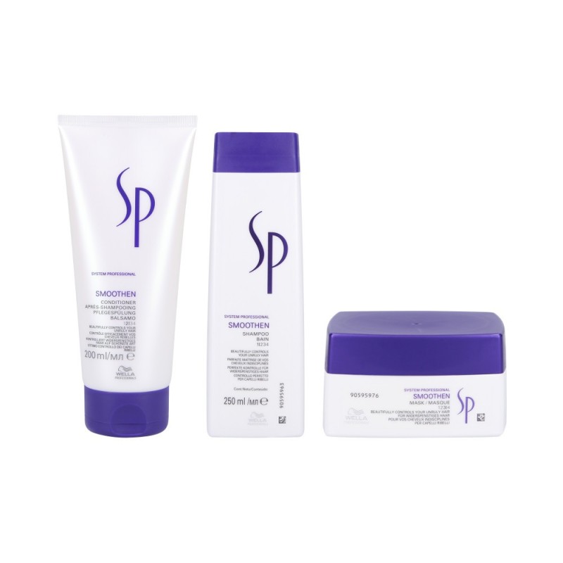 WELLA SP SMOOTHEN Set Shampoo 250ml + Conditioner 200ml + Mask 200ml
