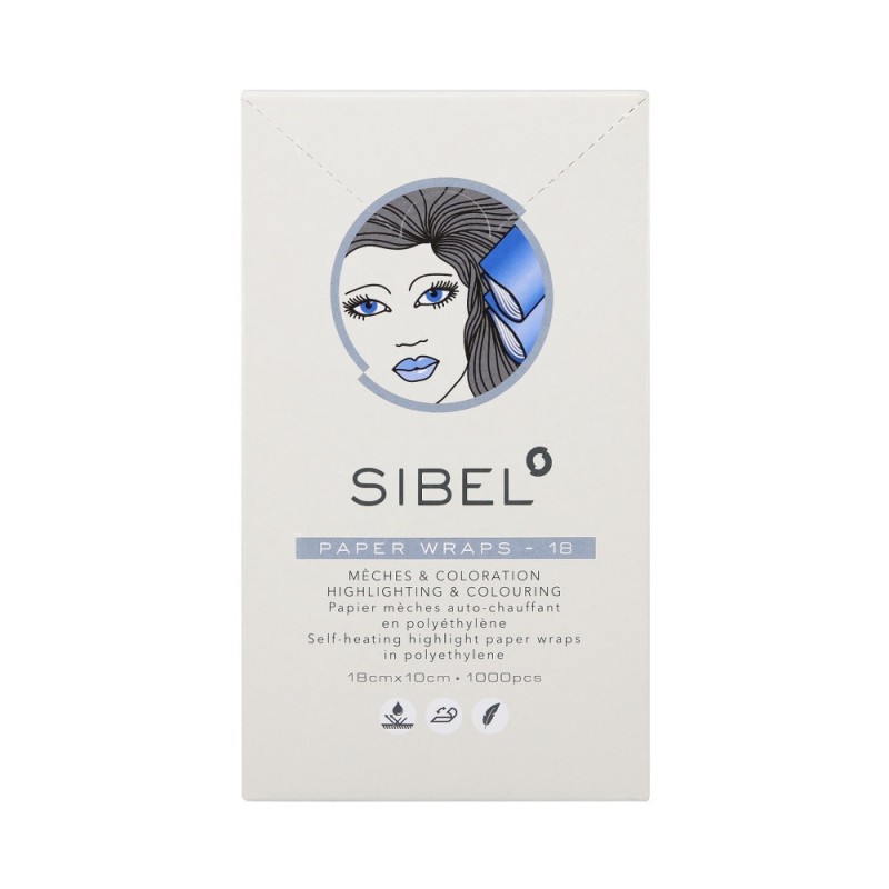 Sibel High-Light Self-Heating Wraps Polyethylene Film For Colouring 10x18 cm 1000 pcs