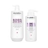 GOLDWELL Dualsenses Blondes & Highlights Anti-Yellow Shampoo 1000ml + 60 SEC Treatment 500ml Set