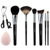 LUSSONI Glow Maker - 8 Pcs Professional Makeup Brush Set