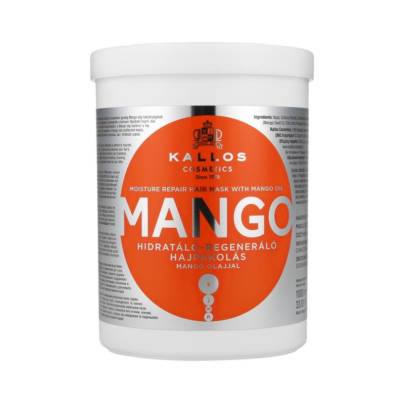 KALLOS KJMN MANGO Moisture repair hair mask 1000ml