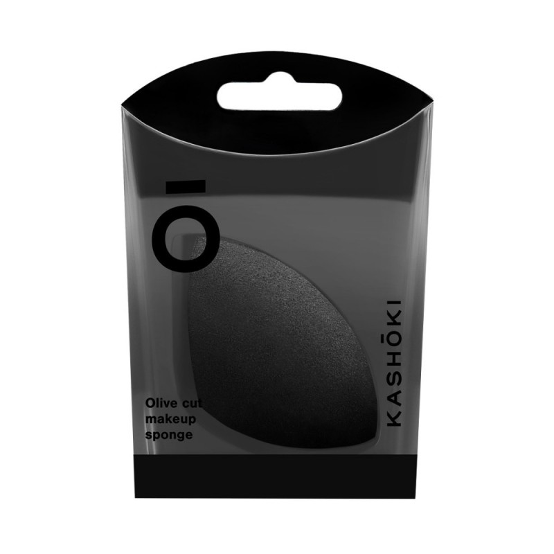 Kashōki Olive Cut Makeup Sponge, Black