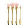 MIMO 4 Pcs Makeup Brush Set, Gold