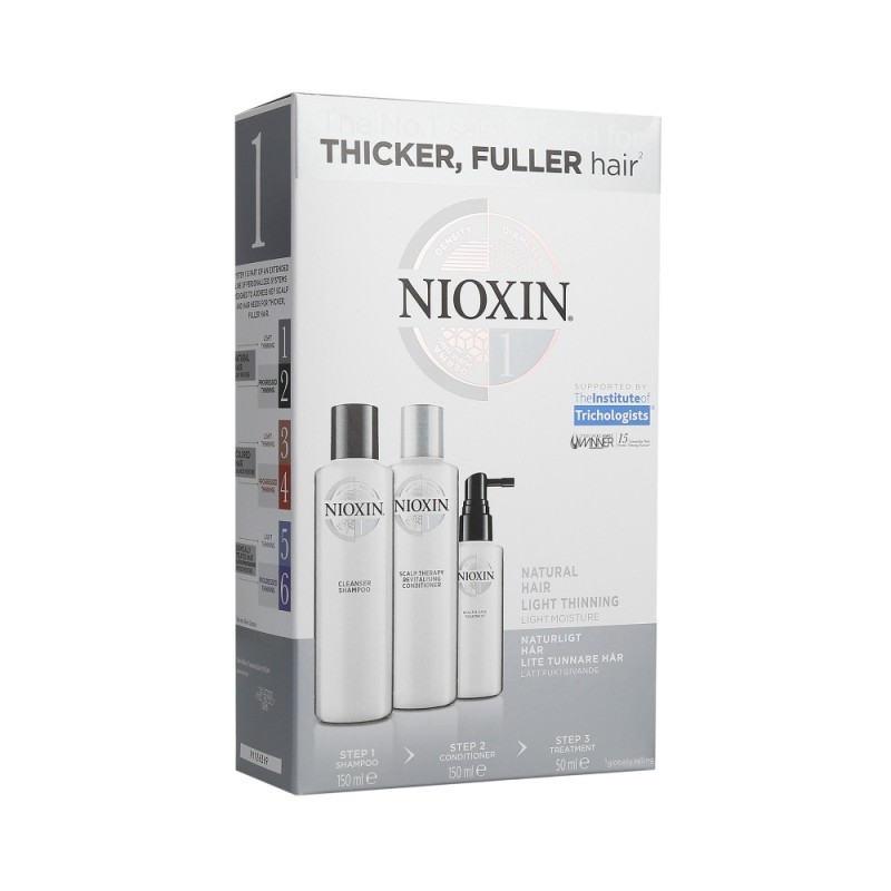 NIOXIN 3D CARE SYSTEM 1 Shampoo 150ml+conditioner 150ml+ treatment 50ml
