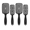 LUSSONI Labyrinth Flexible Vent - 4 Pcs Professional Hairbrush Set