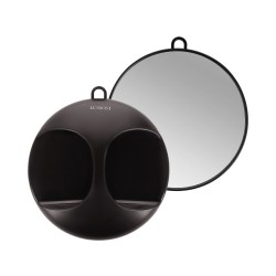 LUSSONI Black Round Mirror,...