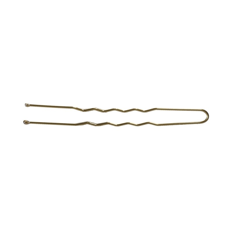 LUSSONI Wavy Hair Pins, 6,5 cm, Gold, 300 pcs.