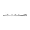 LUSSONI Waved Hair Grips, 6 cm, Silver, 250 pcs.