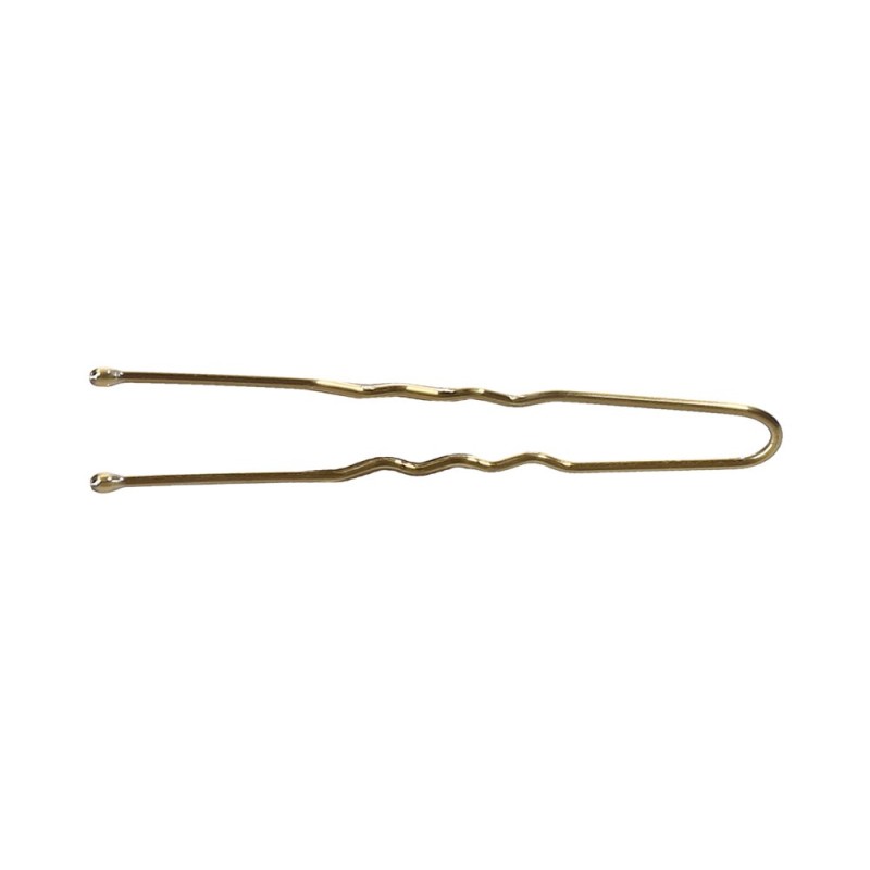 LUSSONI Wavy Hair Pins, 4,5 cm, Gold, 300 pcs.
