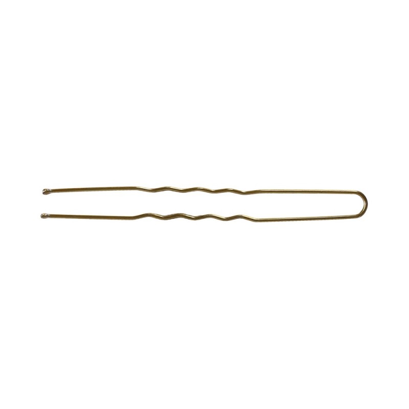 LUSSONI Wavy Hair Pins, 7,5 cm, Gold, 300 pcs.