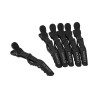 LUSSONI Croc Clips, Soft Touch Finish, 6 pcs