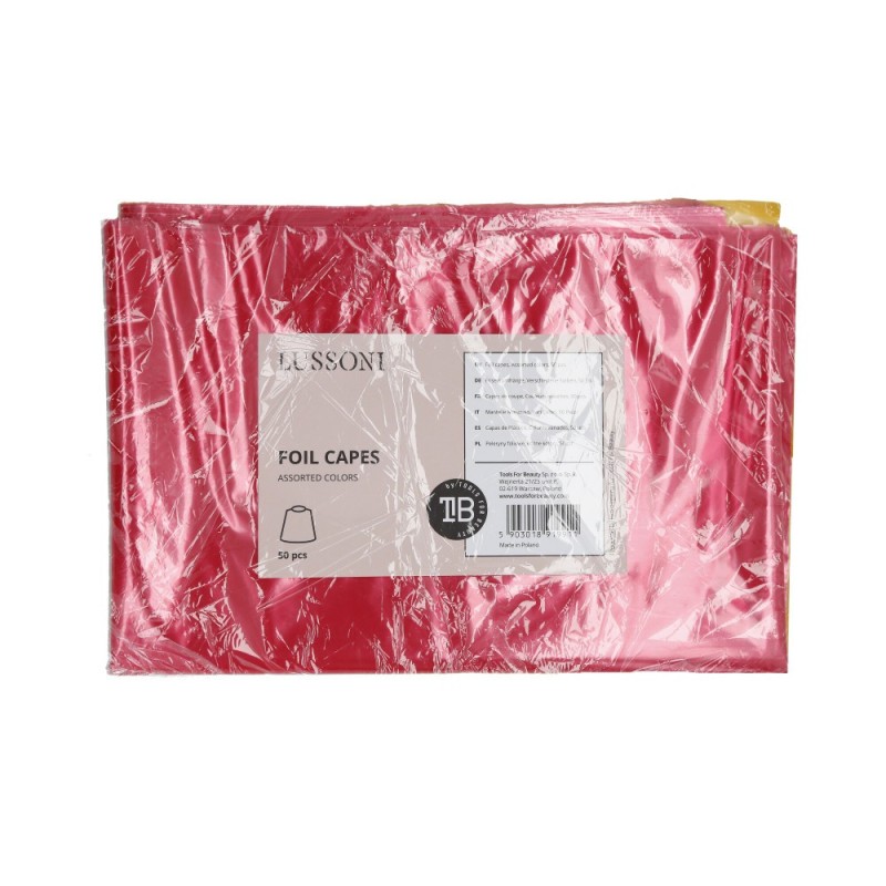 LUSSONI Foil capes, Assorted colors, 50 pcs