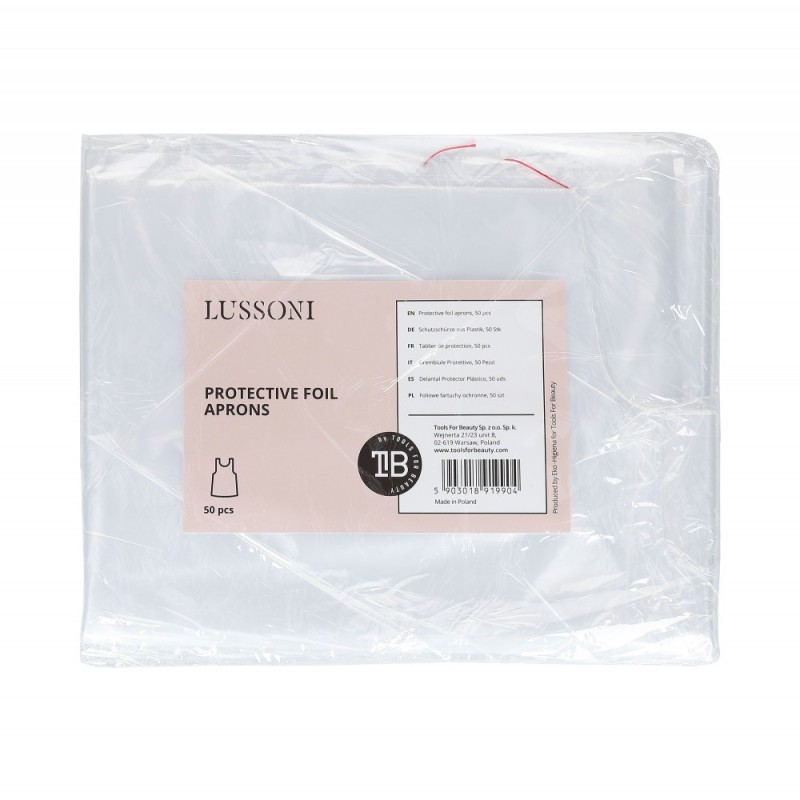 LUSSONI Protective foil aprons, 50 pcs