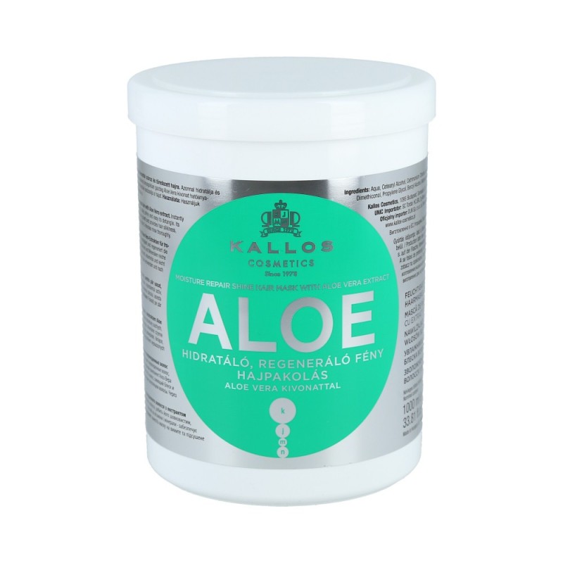 KALLOS KJMN Aloe Moisturizing Hair Mask with Aloe Vera 1000ml