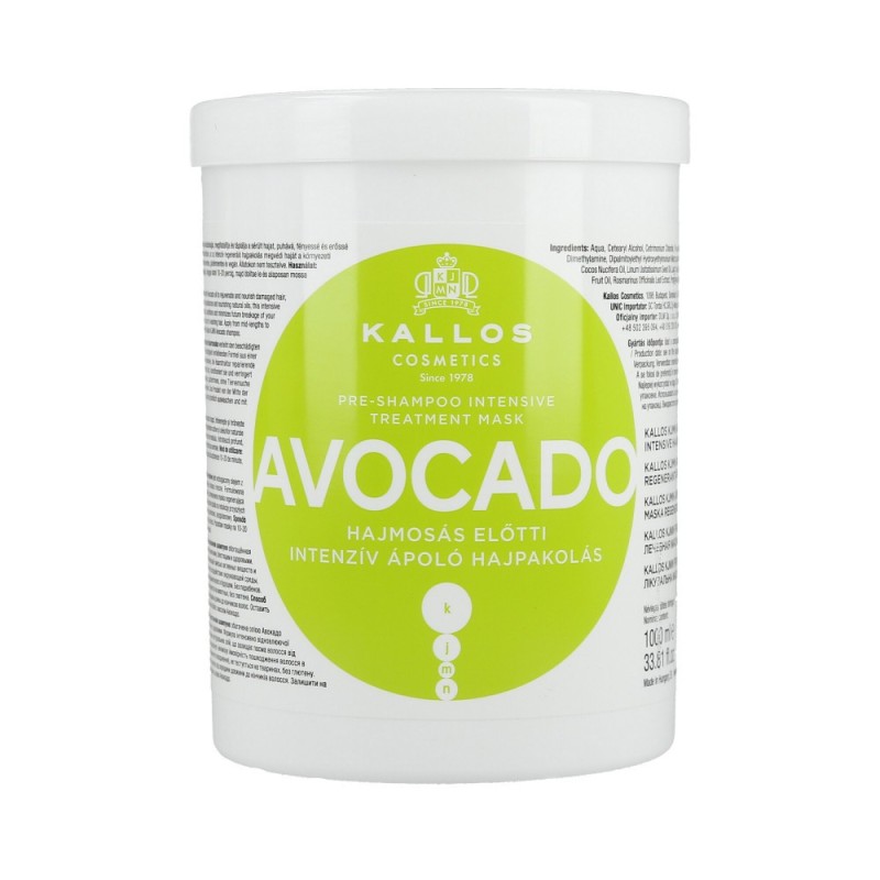 KALLOS KJMN Avocado Regenerating hair mask 1000ml