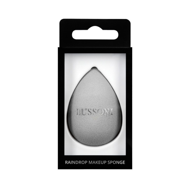 LUSSONI Raindrop Makeup Sponge, Grey
