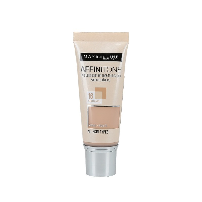 Maybelline Affinitone Perfecting+Protecting Foundation  16 Vanilla Rose 30ml