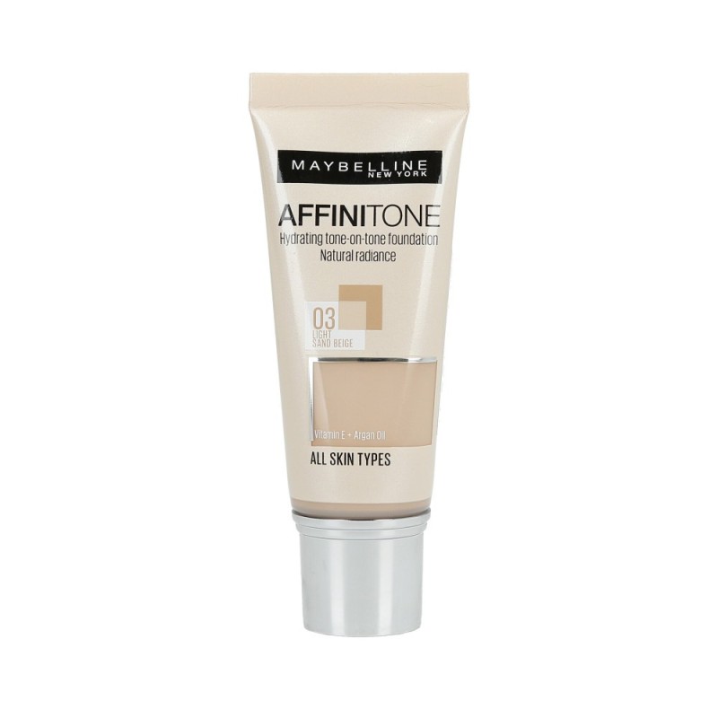 Maybelline Affinitone Perfecting+Protecting Foundation  03 Light Sand Beige 30ml