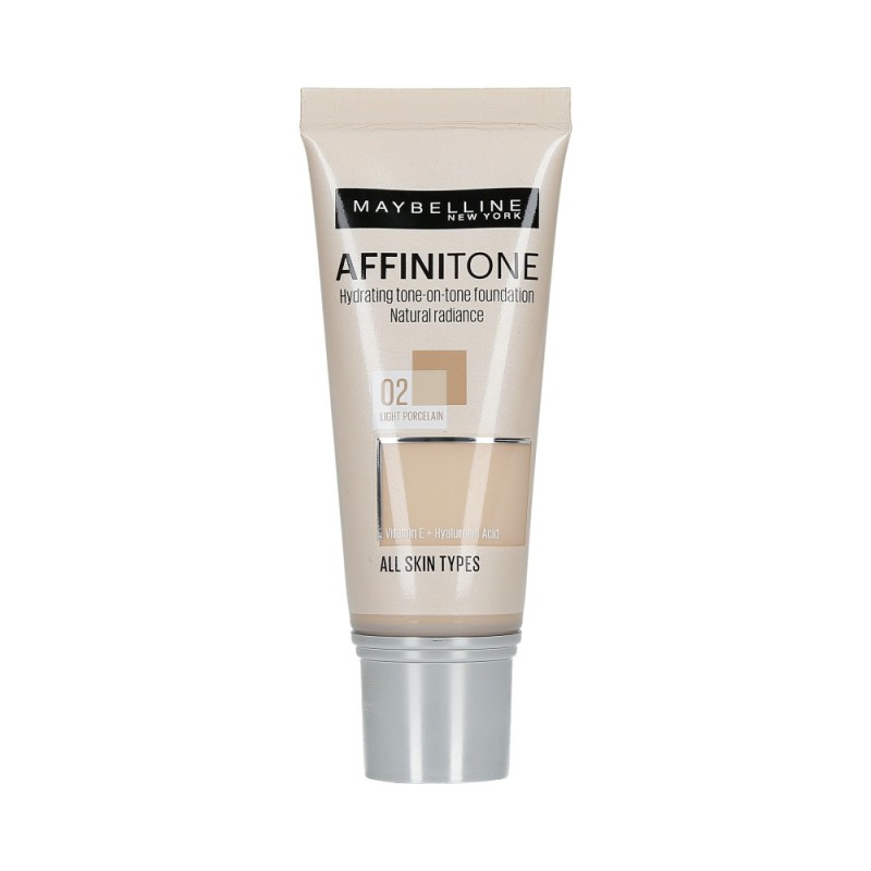 Maybelline Affinitone Perfecting+Protecting Foundation  02 Light Porcelain 30ml