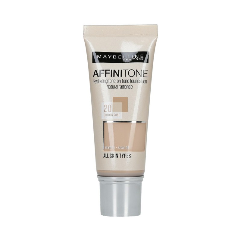 Maybelline Affinitone Perfecting+Protecting Foundation  20 Golden Rose 30ml