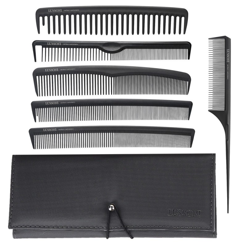 LUSSONI LUSSONI7 Pcs Professional Comb Set With Case