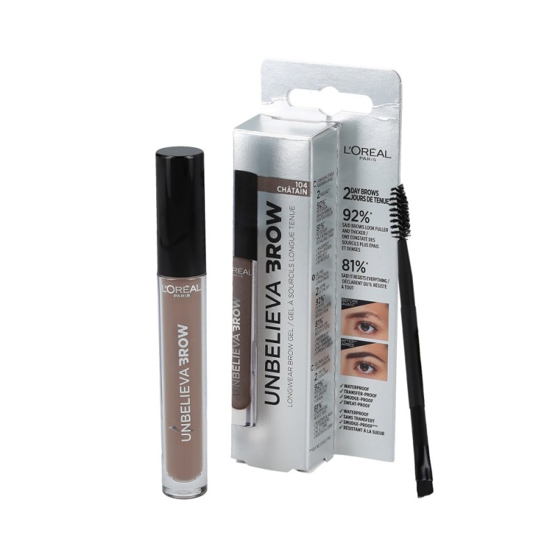 L'OREAL PARIS Unbelieva' Brow Eyebrowgel 104 Brown