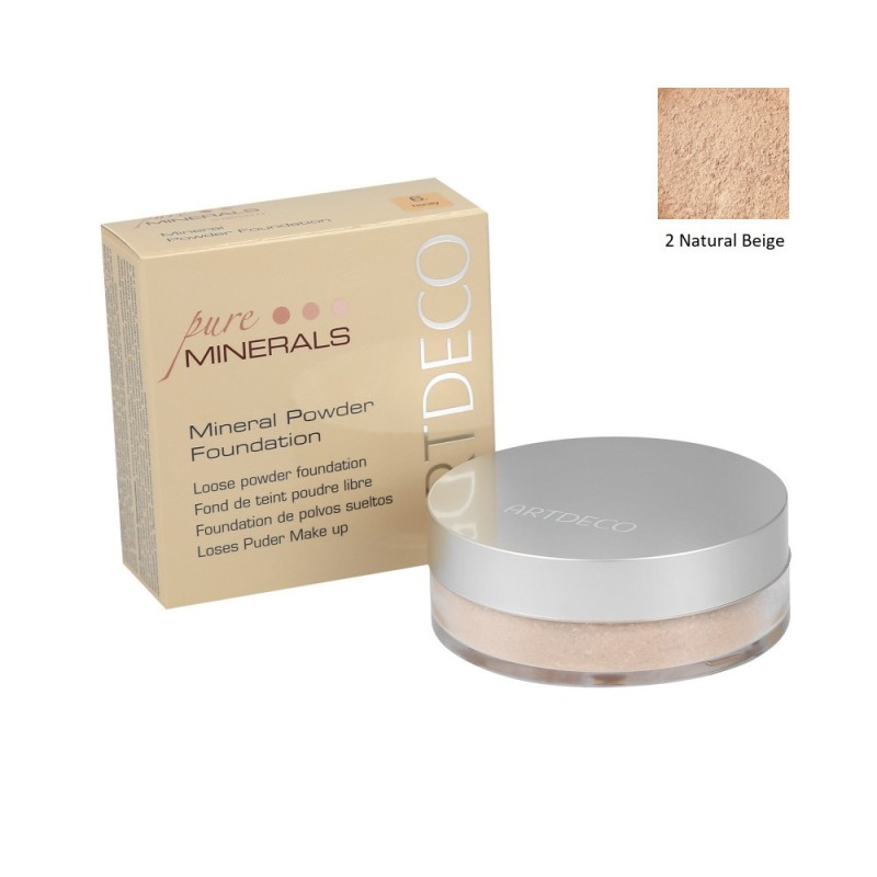 ARTDECO MINERAL POWDER FOUNDATION Powdered Mineral Primer 2 Natural Beige 15g
