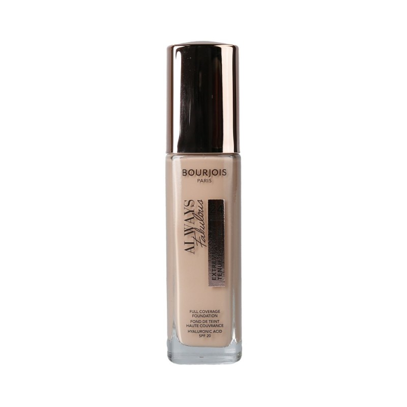 BOURJOIS ALWAYS FABULOUS Full Coverage Foundation SPF20 200 Rose Vanilla 30ml