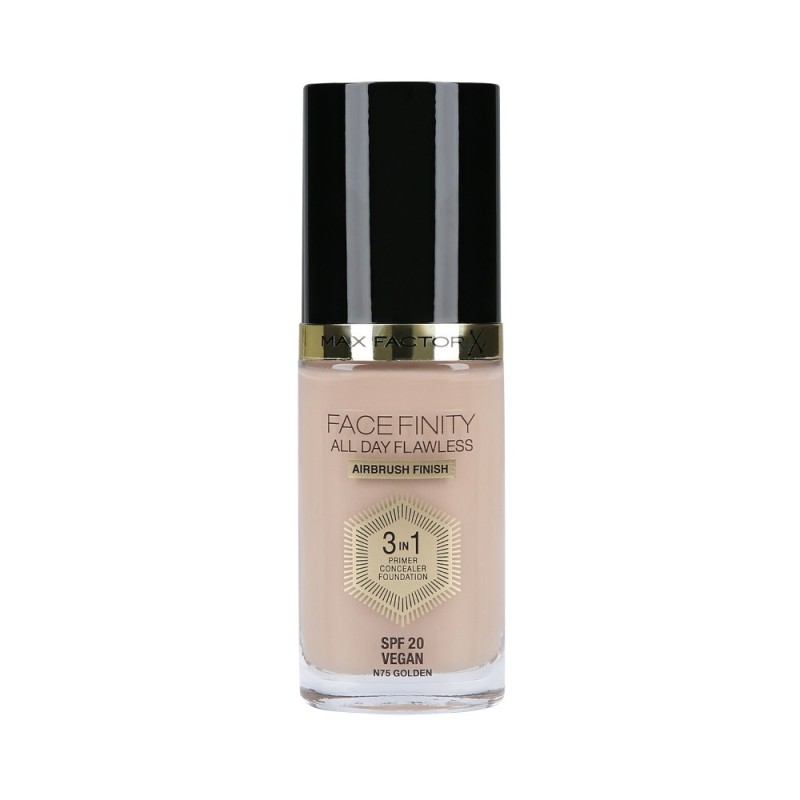 MAX FACTOR FACEFINITY 3in1 All Day Flawless Foundation SPF20 75 Golden 30ml