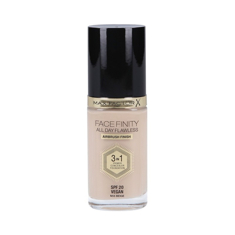 MAX FACTOR FACEFINITY 3in1 All Day Flawless Foundation SPF20 55 Beige 30ml