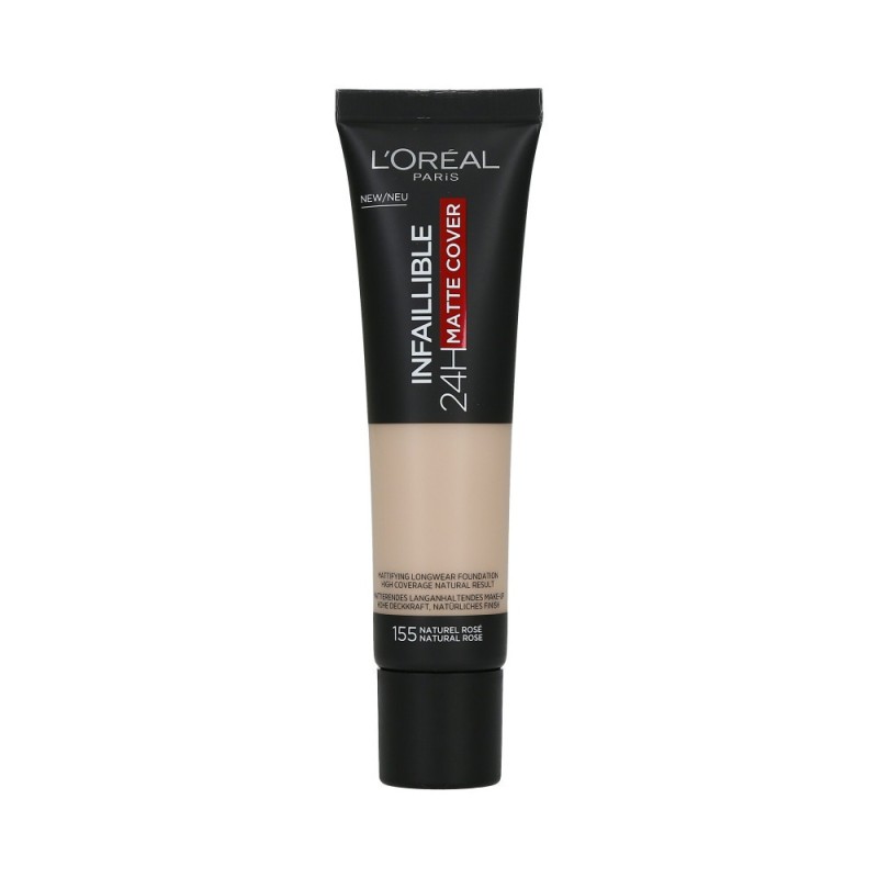 L’OREAL PARIS INFAILLIBLE 24h Matte Cover Foundation SPF18 155 Natural Rose 30ml