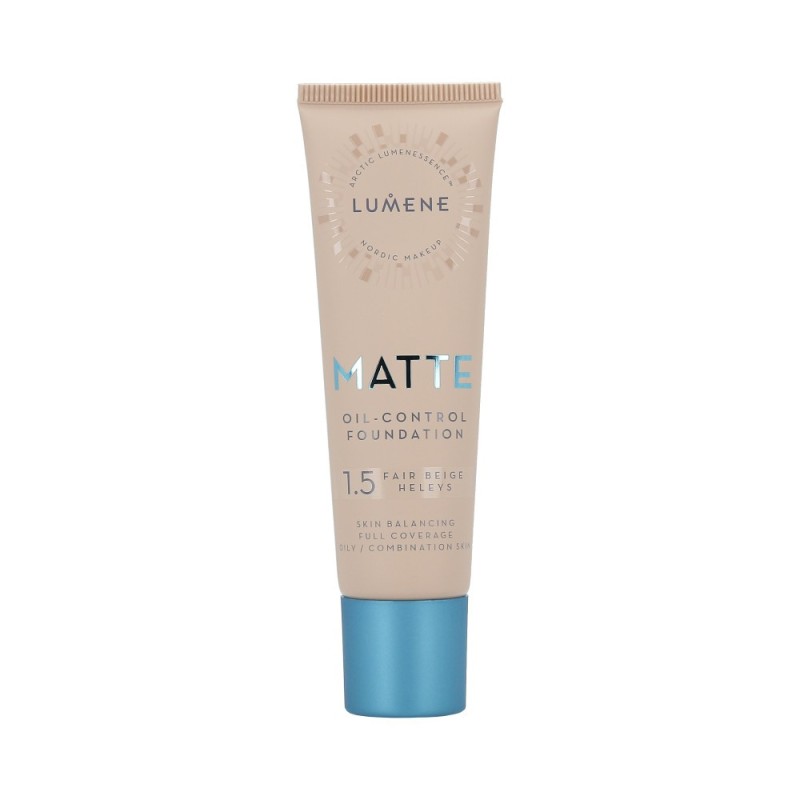 LUMENE Matte Oil-control Foundation 1.5 Fair Beige 30ml