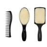 Kashōki HASU Hair Styling Set: 1 x Detangling Brush, 1 x Round brush, 1 x Comb