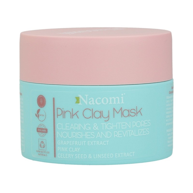 NACOMI Pink Clay Mask Clearing and Tightening pores 50ml