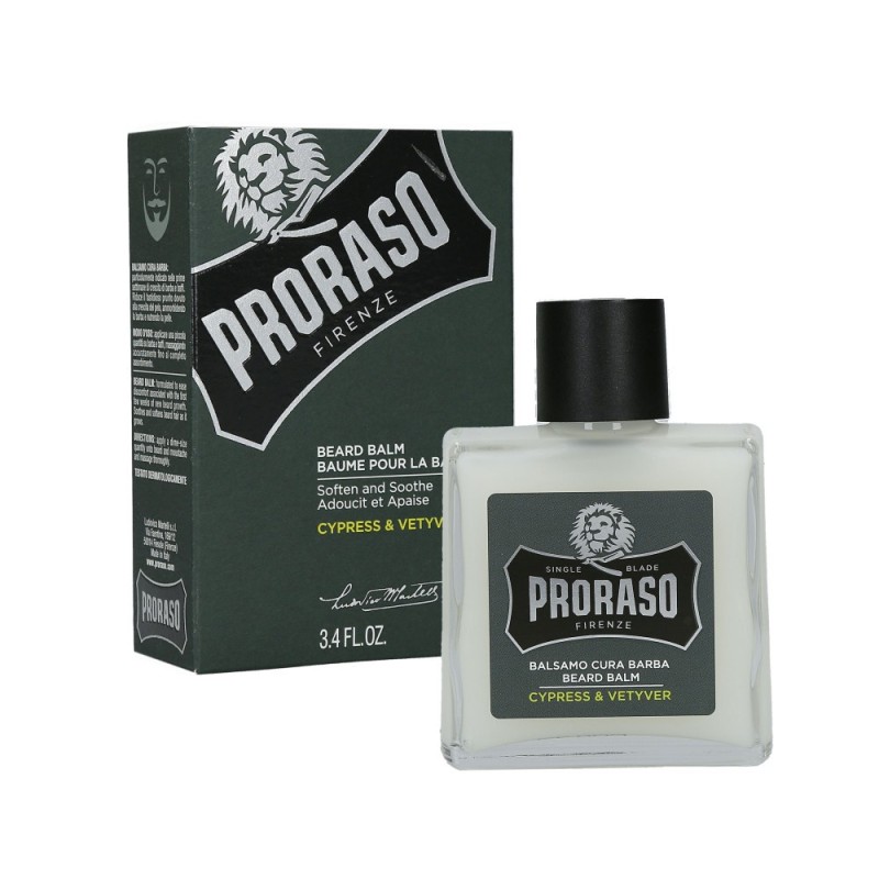 PRORASO SINGLE BLADE Cypress&Vetiver Beard Balm 100ml