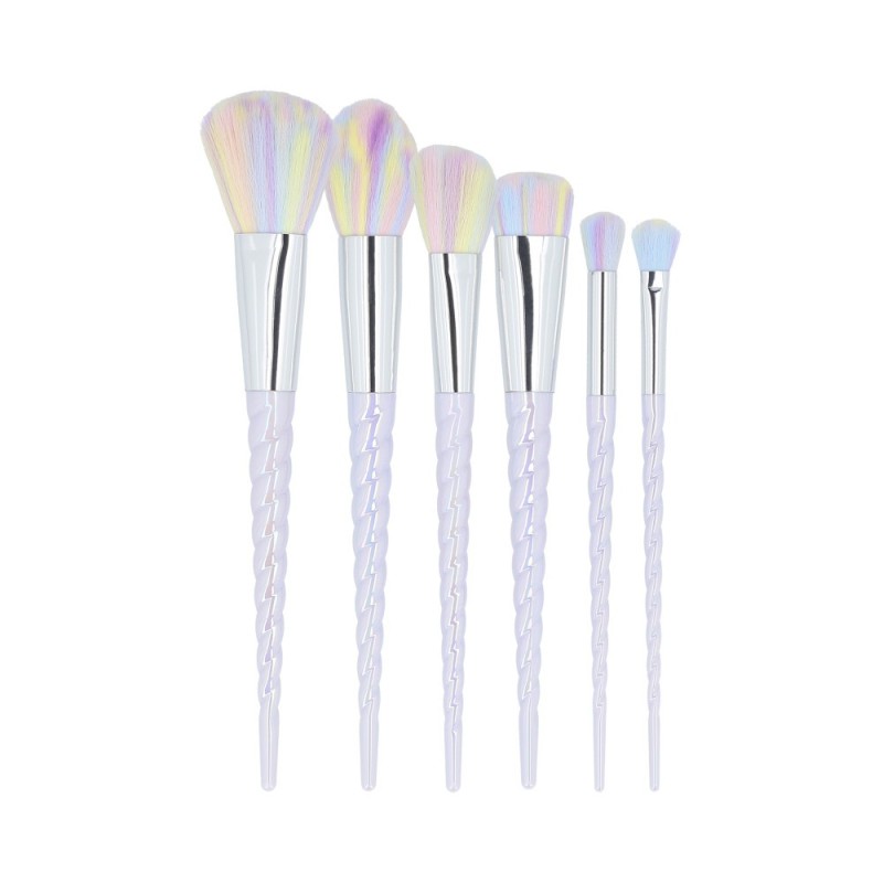 MIMO 6 Pcs Makeup Brush Set, Unicorn, Pastel