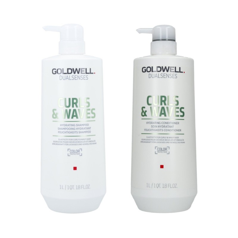 GOLDWELL DUALSENSES CURLS&WAVES Shampoo 1000ml + Conditioner 1000ml