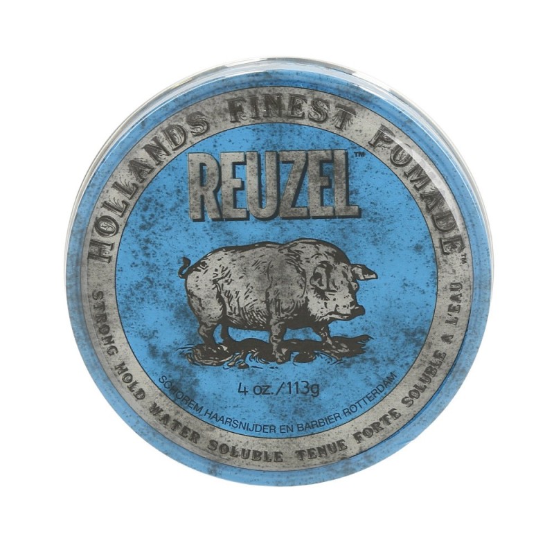 REUZEL Blue Strong Hold High Shine Water Soluble Pomade 113g