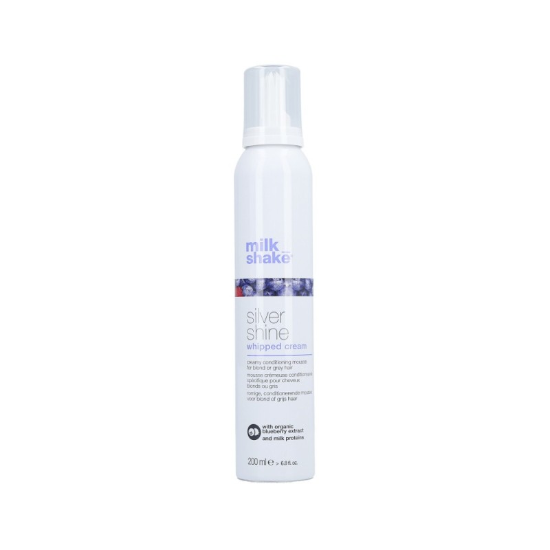 MILK SHAKE SILVER SHINE WHIPPED CREAM creamy conditioning mousse for blond or grey hair 200ml