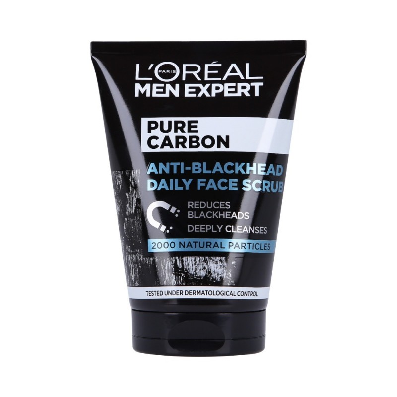 L’OREAL PARIS MEN EXPERT PURE CHARCOAL SCRUB Fights blackheads 100ml