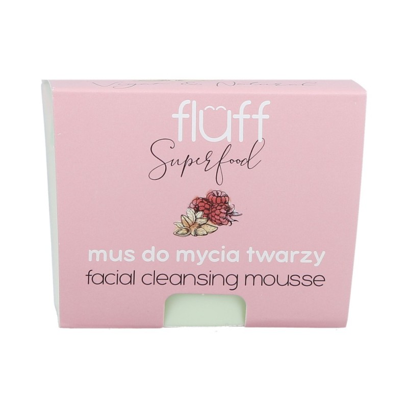 FLUFF Facial cleansing mousse Raspberry and almond 50ml