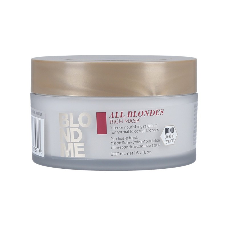 SCHWARZKOPF BLONDME ALL BLONDES Rich mask 200ml