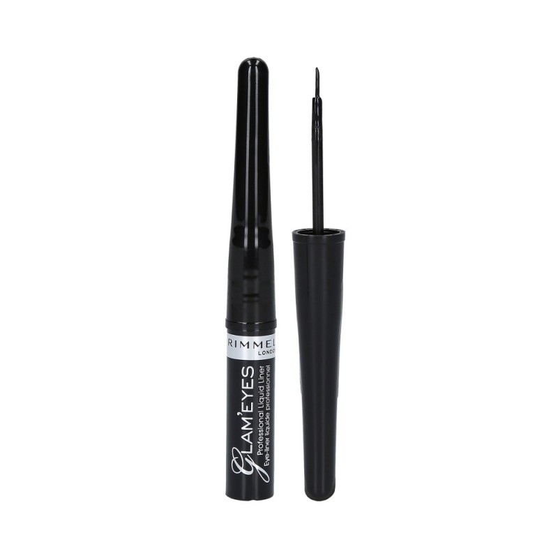 RIMMEL GLAM’EYES Liquid Eyeliner 001 Black Glamour 3.5ml