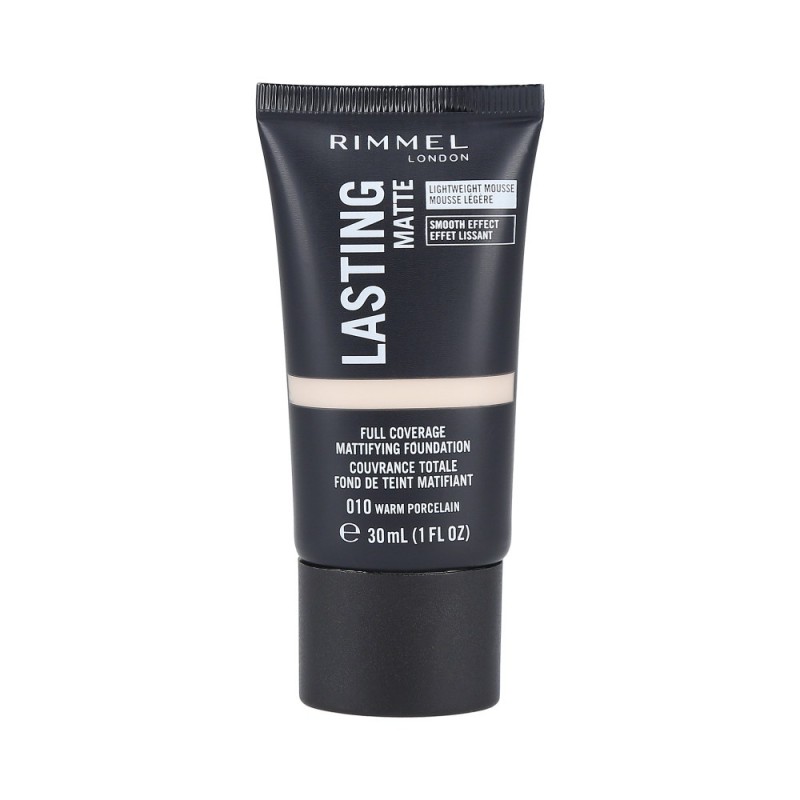 RIMMEL LASTING MATTE Foundation 010 Warm Porcelain 30ml
