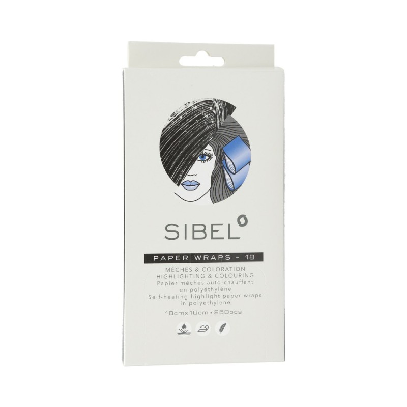 Sibel High-Light Self-Heating Wraps Polyethylene Film For Colouring 10x18 cm 250 pcs