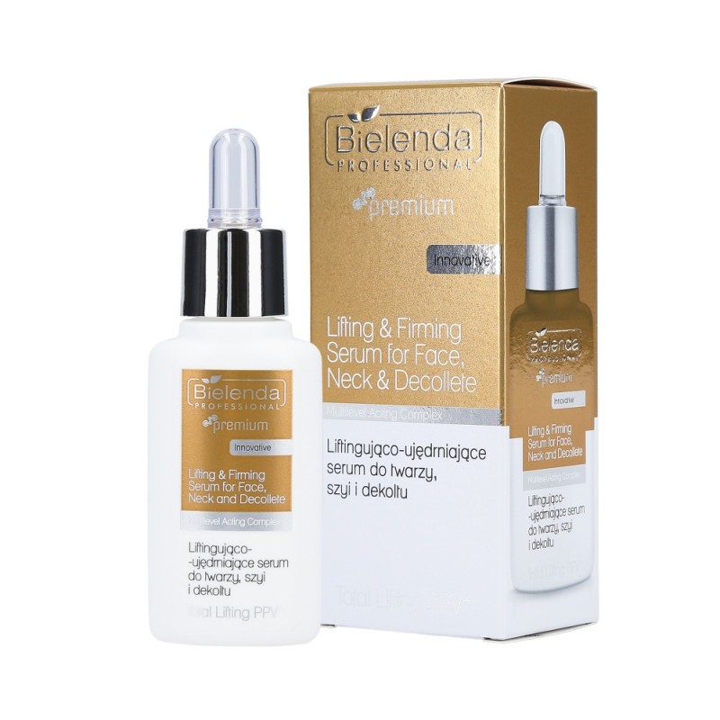 BIELENDA PROFESSIONAL TOTAL LIFTING PPV+ Lifting serum FOR FACE, NECK AND DÉCOLLETÉ 30ml