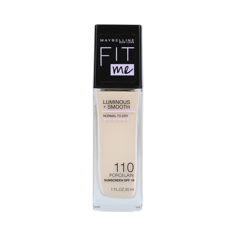 MAYBELLINE FIT ME LUMINOUS + SMOOTH Foundation 110 Porcelain 30ml