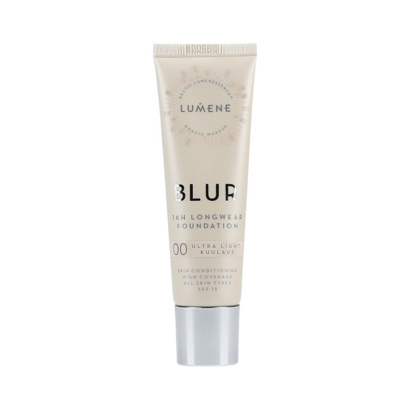 LUMENE BLUR FOUNDATION Long-lasting for all skin types 00 Ultra Light 30ml